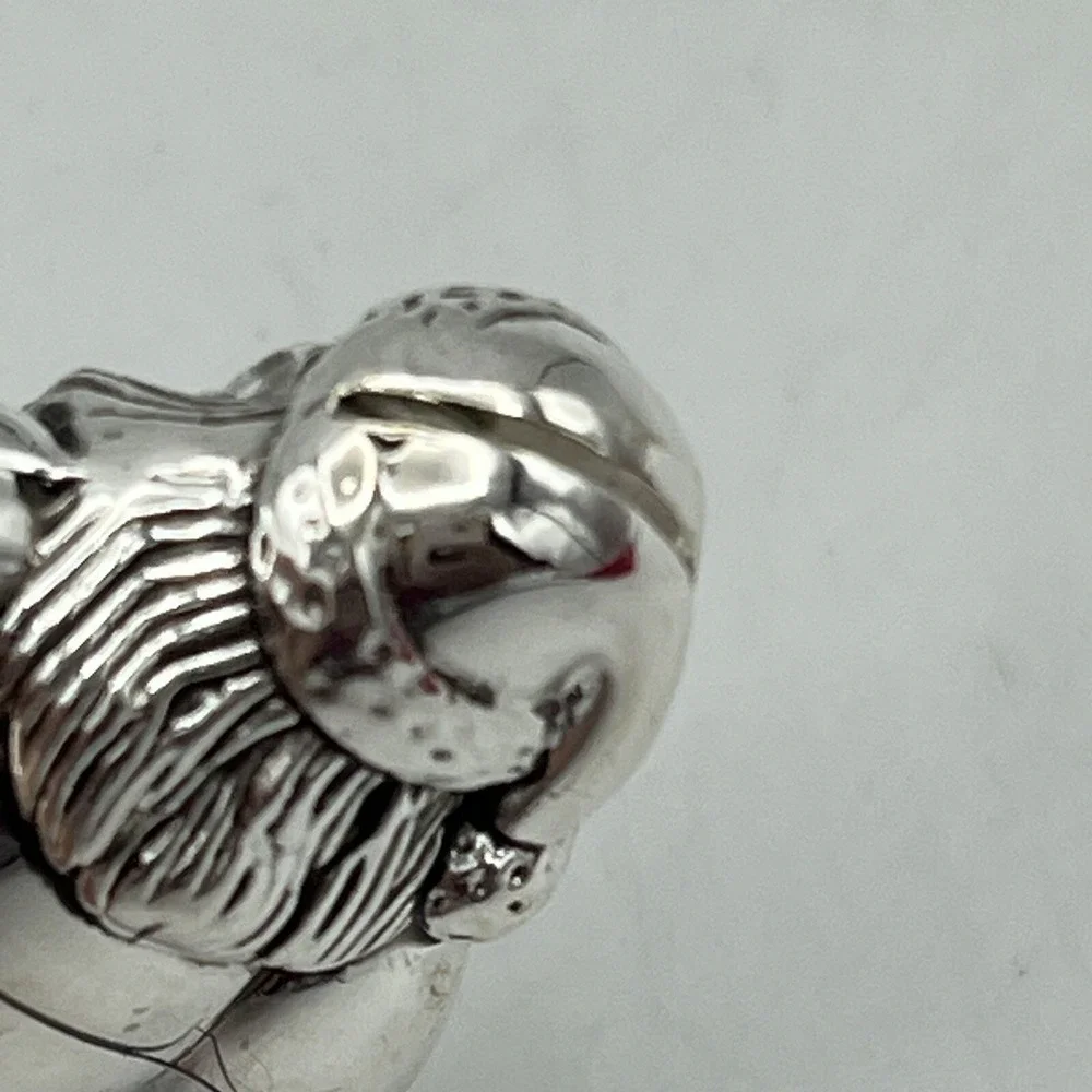 12 Silverplate Table Place Card Holders Santa Wallace Silversmith Christmas 3‎